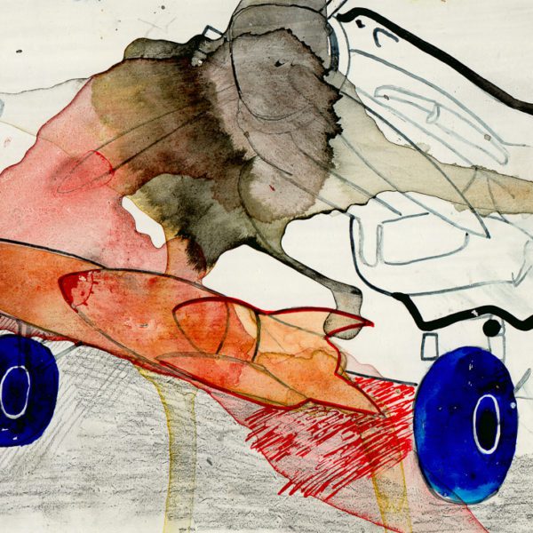 The Myth, Gemengde techniek op MDF, ± 20 x 30 cm