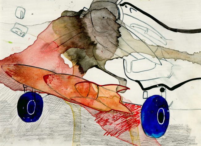 The Myth, Gemengde techniek op MDF, ± 20 x 30 cm