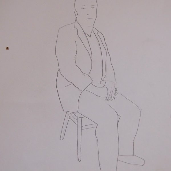 Die Macher, schetsen, potlood op papier, ca 23*35 cm