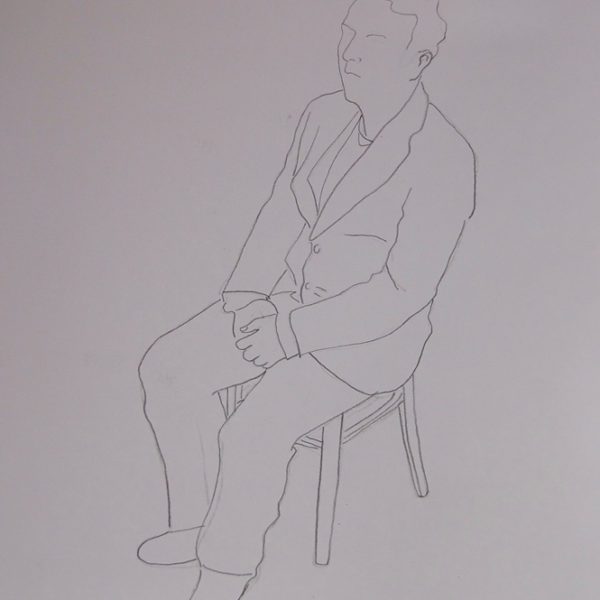 Die Macher, schetsen, potlood op papier, ca 23*35 cm