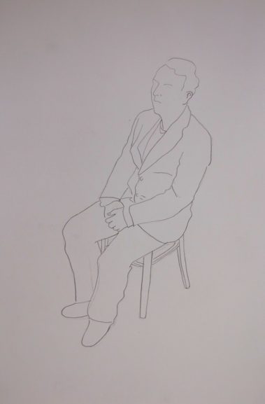 Die Macher, schetsen, potlood op papier, ca 23*35 cm