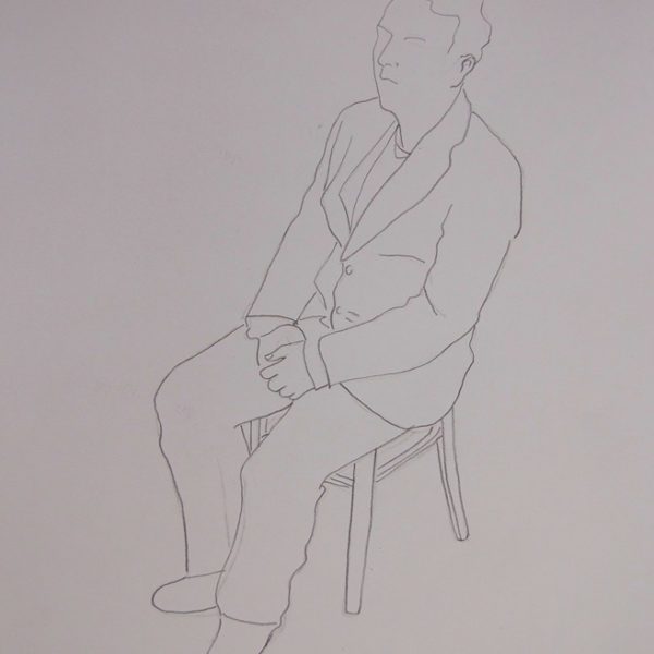 Die Macher, schetsen, potlood op papier, ca 23*35 cm