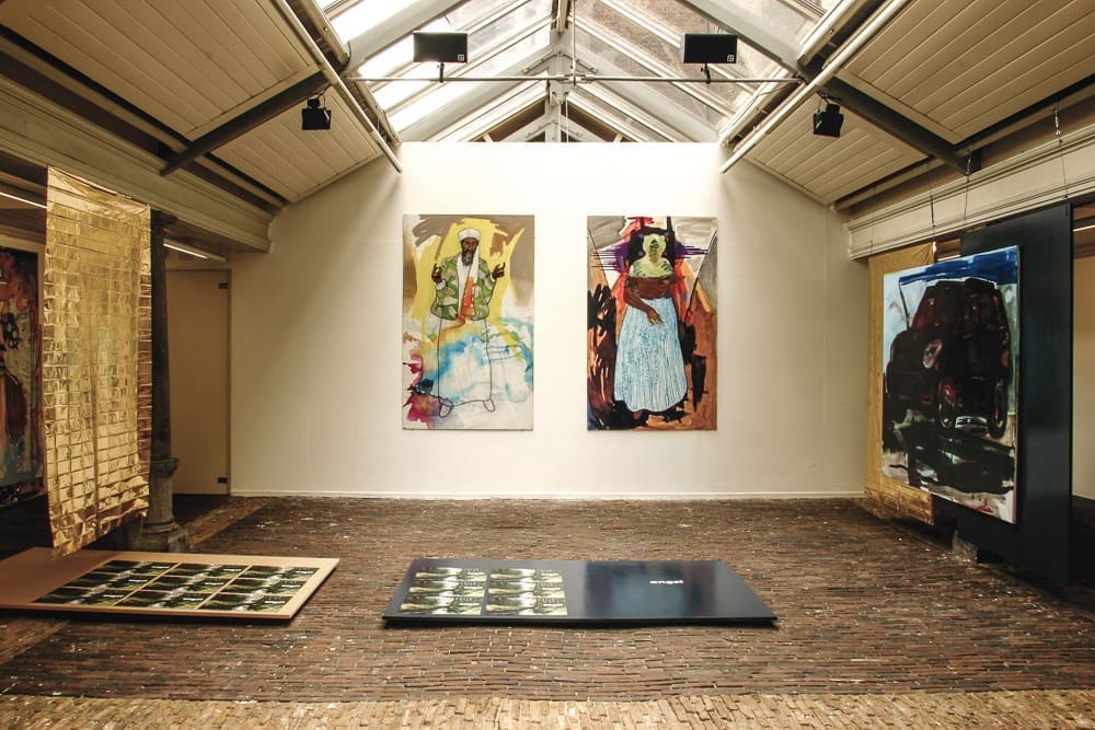 Angs Angst, staged painting, installatie tijdens tentoonstelling De Idioot, De Vishal 2004, Haarlem