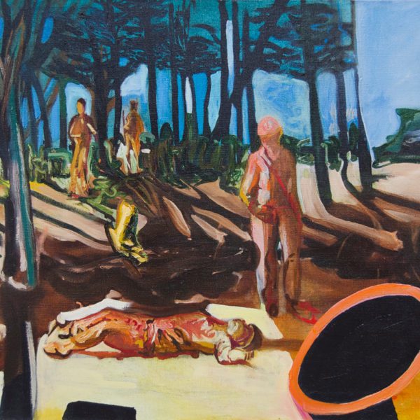 Build up, pull down 4, 1997, olieverf op doek