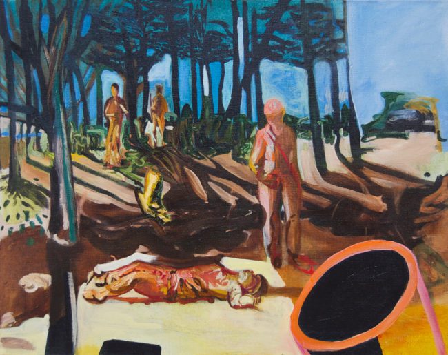 Build up, pull down 4, 1997, olieverf op doek