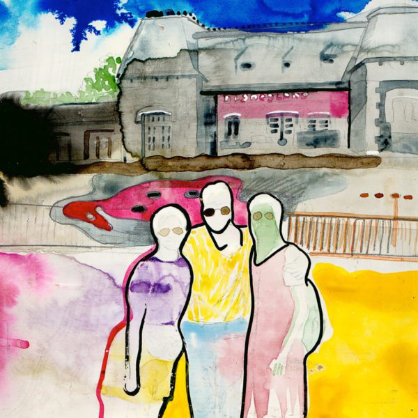 The Myth, Gemengde techniek op MDF, ± 20 x 30 cm