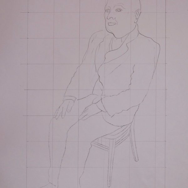 Die Macher, schetsen, potlood op papier, ca 23*35 cm