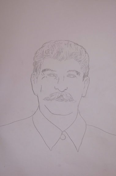 Die Macher, schetsen, potlood op papier, ca 23*35 cm