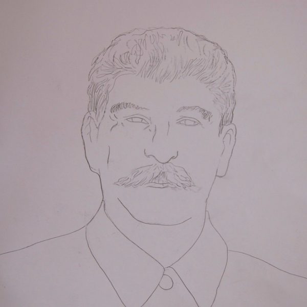 Die Macher, schetsen, potlood op papier, ca 23*35 cm