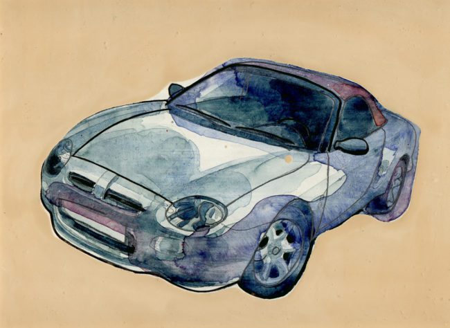 The Myth, Gemengde techniek op MDF, ± 20 x 30 cm