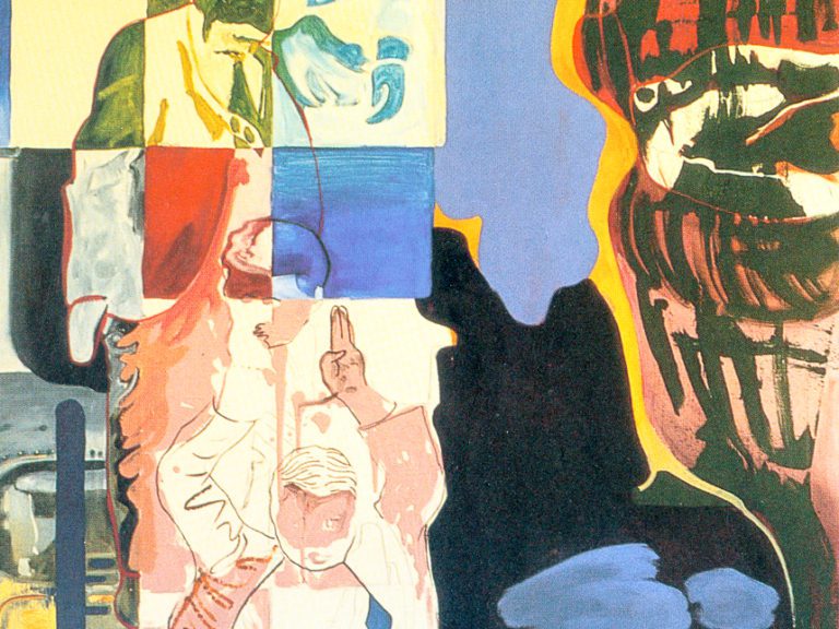 Build up, pull down 2, 1997, olieverf op doek