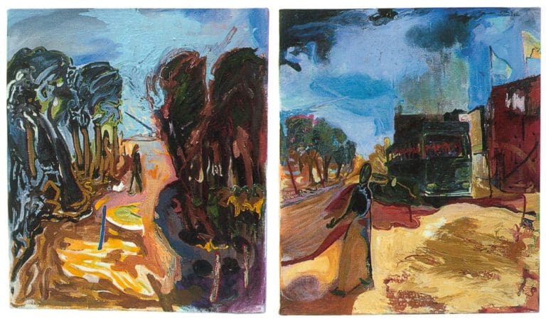 Dein Schweigen fass ich, Tweeluik, olieverf op doek