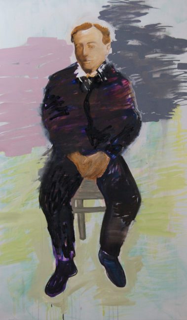 Die Macher 5, Olieverf op doek, 90 x 160 cm, 2009/2010