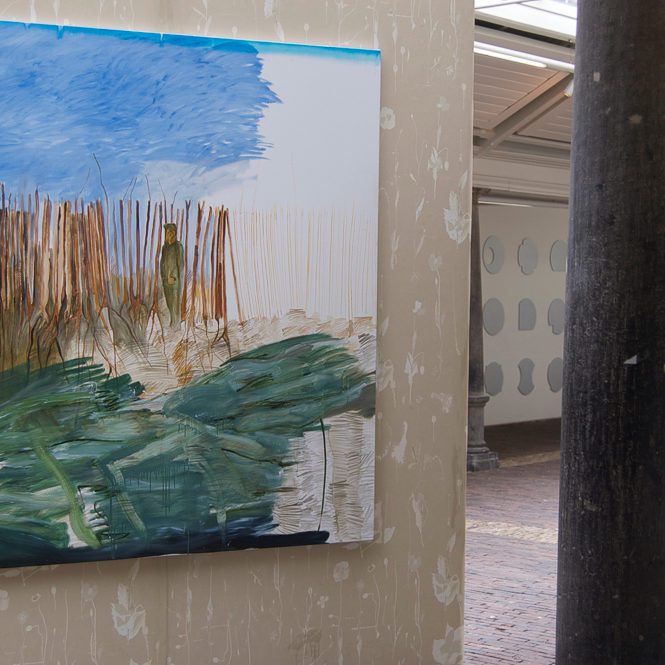 In Flanders Fields, installatie, schilderij, behangpapier, Vishal Haarlem, juni 2012