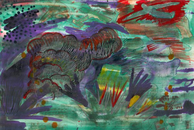 This is not the true, mixed media, MDF, ± 20 x 30 cm