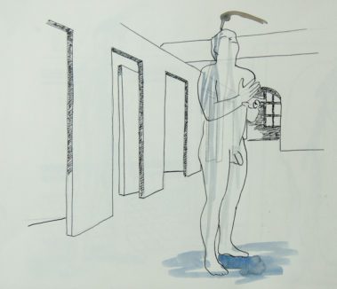 The Washing, Tekening, 50x 56, 2013