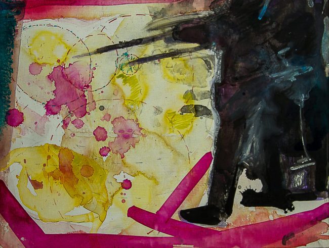 Syncope, documentaire installatie van 50 schilderijen van Marcel van Kerkvoorde over geschiedenis, educatie en erfgoed, Fort bij Asperen, 2018.