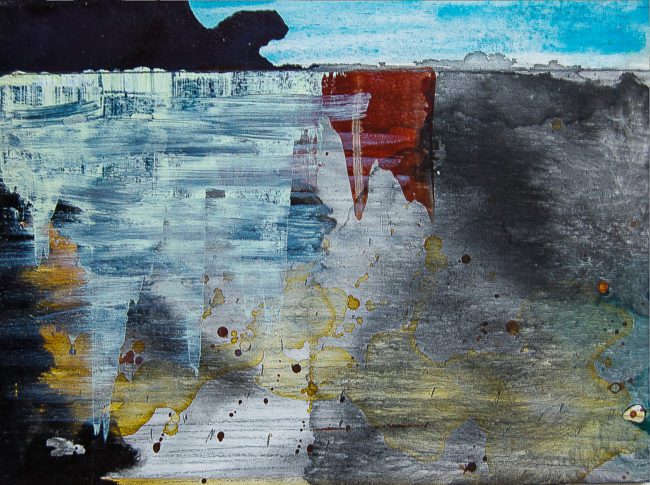 Syncope, documentaire installatie van 50 schilderijen van Marcel van Kerkvoorde over geschiedenis, educatie en erfgoed, Fort bij Asperen, 2018.