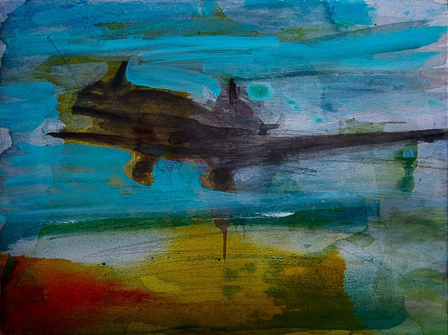 Syncope, documentaire installatie van 50 schilderijen van Marcel van Kerkvoorde over geschiedenis, educatie en erfgoed, Fort bij Asperen, 2018.