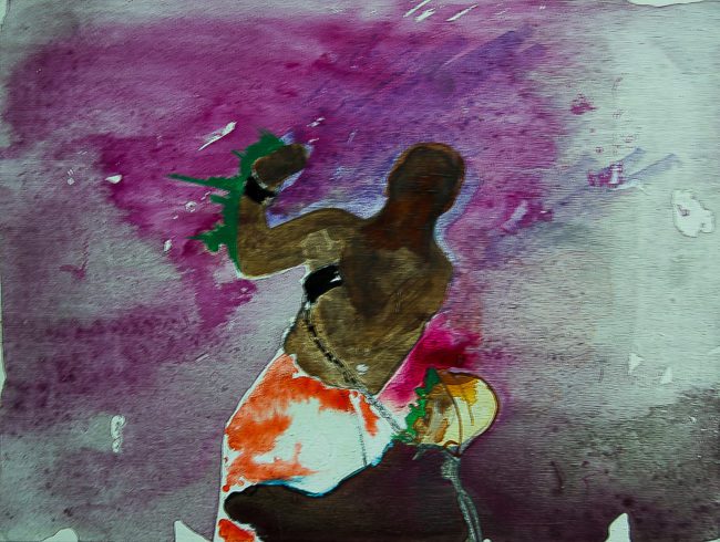 Syncope, documentaire installatie van 50 schilderijen van Marcel van Kerkvoorde over geschiedenis, educatie en erfgoed, Fort bij Asperen 2018.