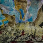 Syncope, documentaire installatie van 50 schilderijen van Marcel van Kerkvoorde over geschiedenis, educatie en erfgoed, Fort bij Asperen 2018.