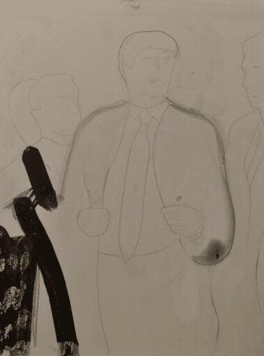 The Donald, 24 tekeningen op plaatmateriaal, 21 x 30 cm, Fort bij Asperen, 2018