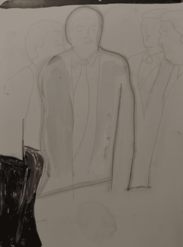 The Donald, 24 tekeningen op plaatmateriaal, 21 x 30 cm, Fort bij Asperen, 2018