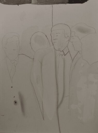 The Donald, 24 tekeningen op plaatmateriaal, 21 x 30 cm, Fort bij Asperen, 2018