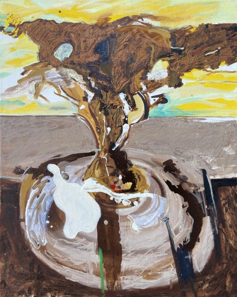 Deze afbeelding toont het schilderij “De Explosie”.