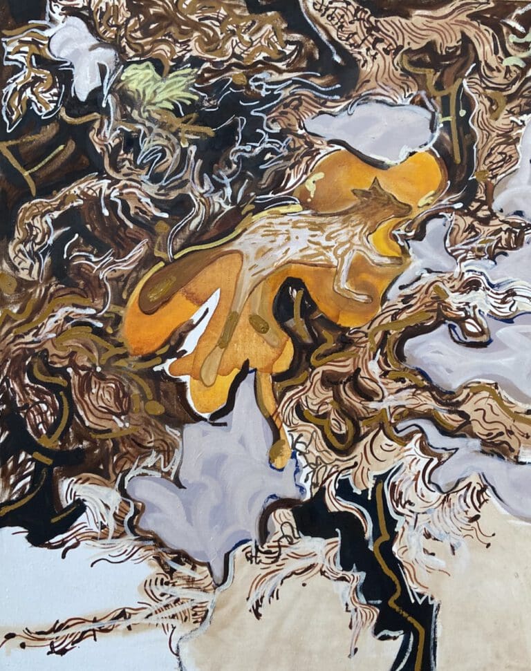 Deze afbeelding toont het schilderij “De Vos”.