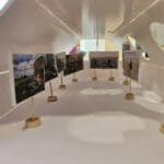 Maquette van Bunkermuseum, een museum geïntegreerd in de Geniedijk dat de militaire geschiedenis toont.