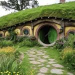 De Hobbit Hol, een unieke, duurzame overnachtingsplek geïntegreerd in de Geniedijk.