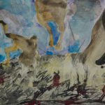 Syncope schilderij 01 De sprong documentaire installatie figuratie compositie