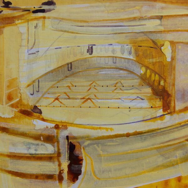 Syncope schilderij 41 benches documentaire installatie figuratie compositie