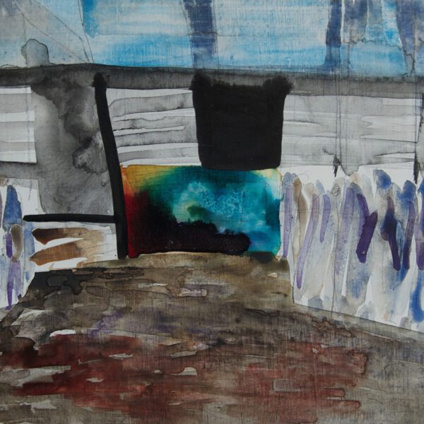 Syncope schilderij 09 wachtrij documentaire installatie figuratie compositie