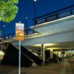 Beeldpaneel De keelkazemat bij het begin van de route van Moed! mijn soldaat op station Hoofddorp