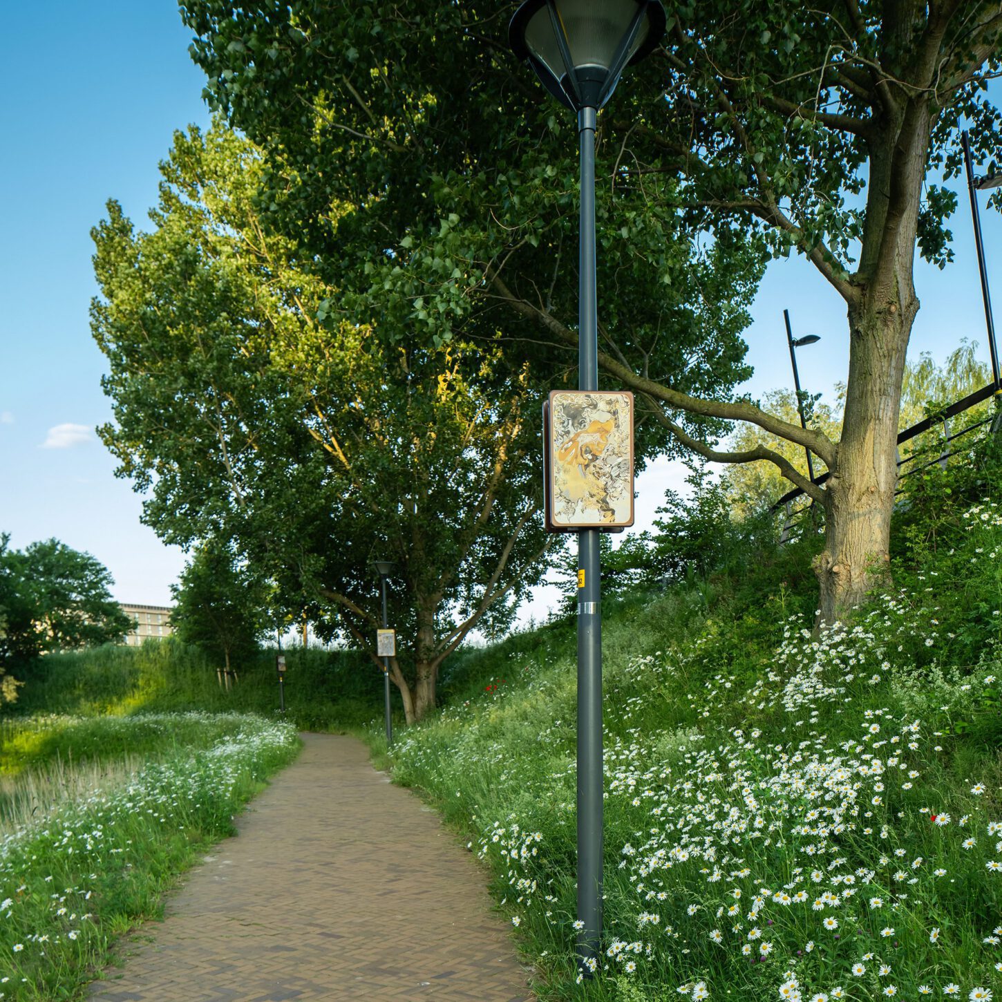 Beeldpaneel De Vos uit het kunstwerk Moed! mijn soldaat langs de Geniedijk bij Hoofddorp